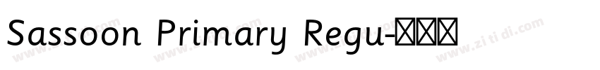 Sassoon Primary Regu字体转换